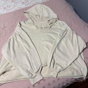 Gilded Intent Cream Hooded Sweater